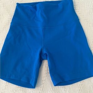 Lululemon Athletica Blue Bike Shorts